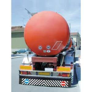 Coppia paraspruzzi camion in pvc con segnali – 240×37 cm