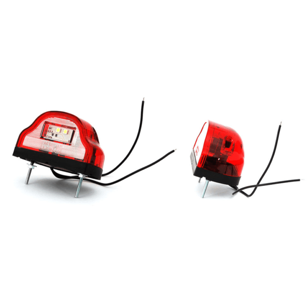 Luce targa a led rossa destra – sinistra 12/24v