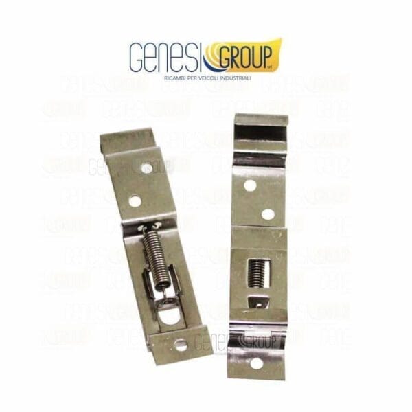 Ferma targa a molla inox 125×25