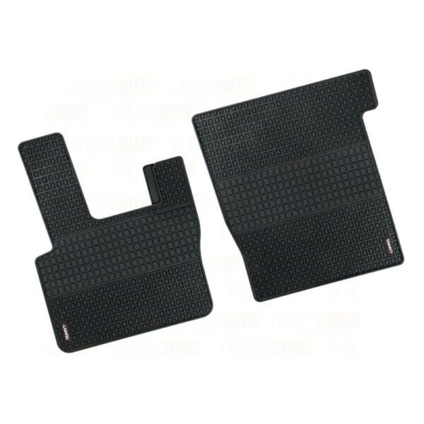 Coppia tappeti su misura in eco gomma per camion – daf 95xf (01/97>09/03) – daf cf65 (01/01>12/14) – daf cf75 (01/01>12/14) – daf cf85 (04/06>12/14) – daf xf 105 (02/04>12/14) – daf xf95 (11/01>12/07)