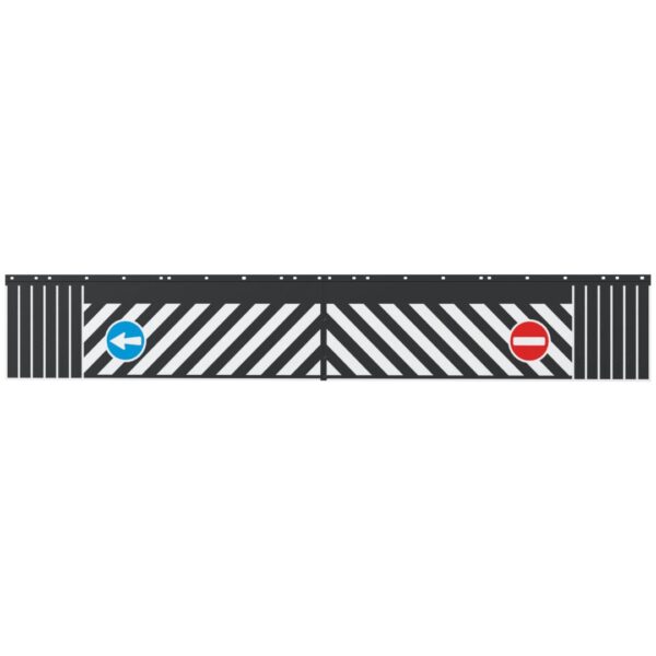 coppia paraspruzzi camion 240×37 cm pvc con segnali