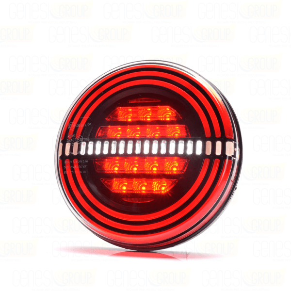 Gruppo ottico posteriore full led rotondo con 3 funzioni w192