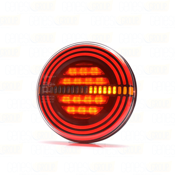 Gruppo ottico posteriore full led rotondo con 3 funzioni w191dd