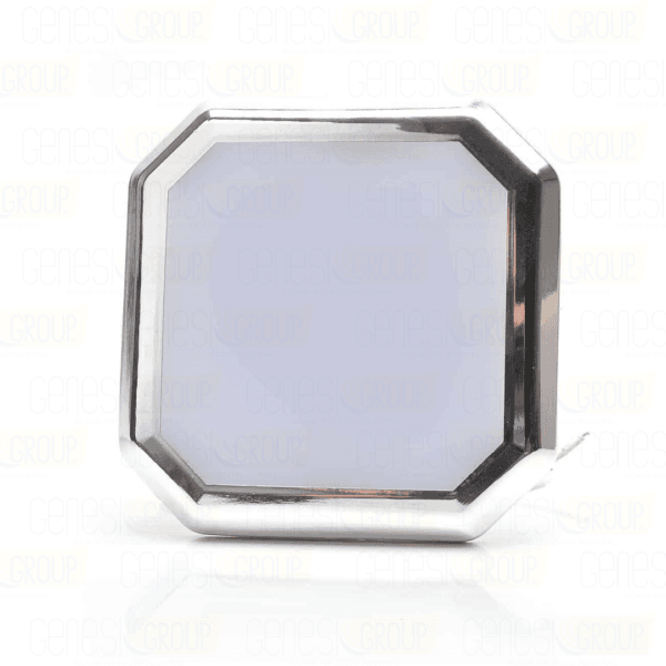 Plafoniera led per illuminazione interna cornice decorativa cromata lw14