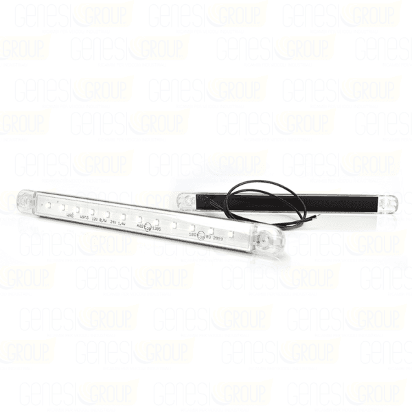 Fanalino ingombro bianco a 12 led slim 12/24v