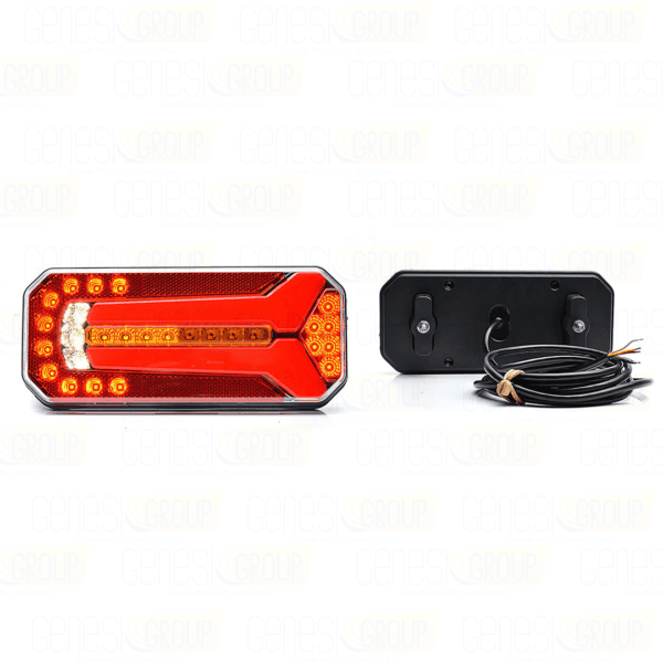 Gruppo otticop posteriore full led con freccia dinamica 12/24v universale w150dd