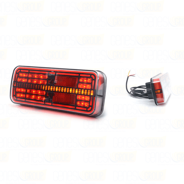 Gruppo ottico posteriore full led con freccia dinamica 12/24v universale  w194