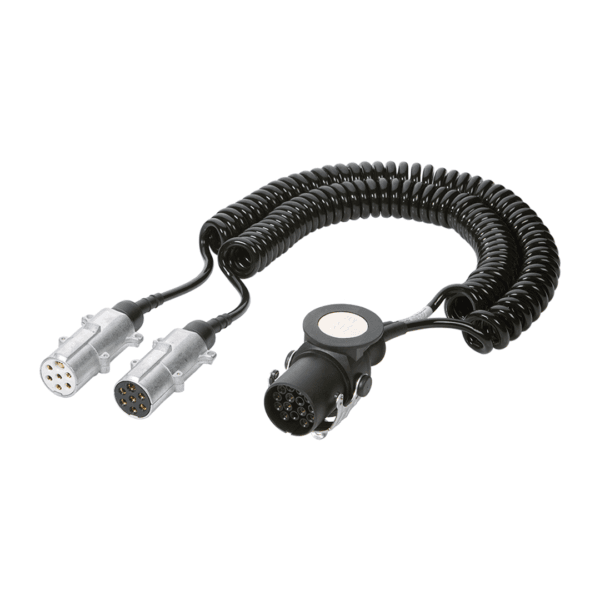 Spirale elettrica sdoppiata 15 poli a 2 prese 7 poli n/s per camion