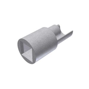 innesto a quadro inox profilo o27 mm