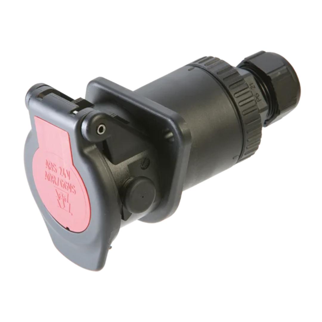 Presa 7 Poli ABS/EBS/ADR 24V – Erich Jaeger ISO 7638-1 per Sistemi di Frenatura (Cod. 141070) Presa 7 Poli ABS/EBS/ADR 24V – Erich Jaeger ISO 7638-1 per Sistemi di Frenatura (Cod. 141070)