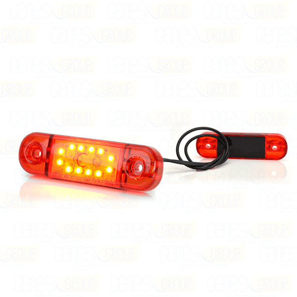Fanalino ingombro rosso a 12 led 12/24v