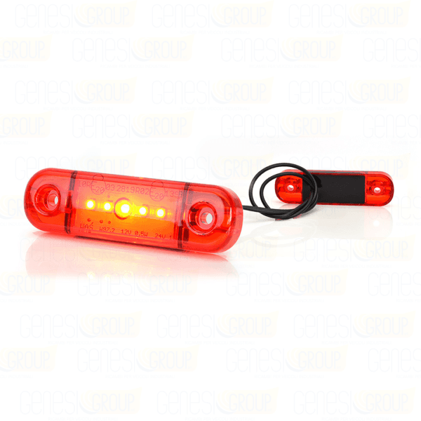 Fanalino ingombro rosso a 6 led 12v/24v