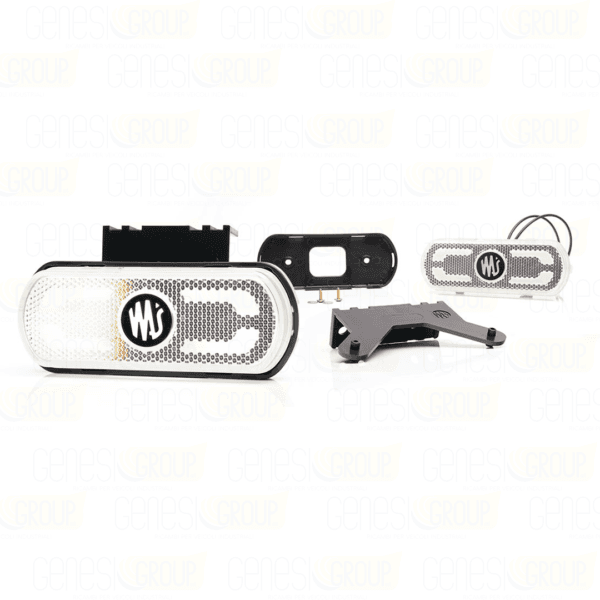 Fanali ingombro laterale led bianco effetto neon 12v/24v che proiettano luce sul terreno