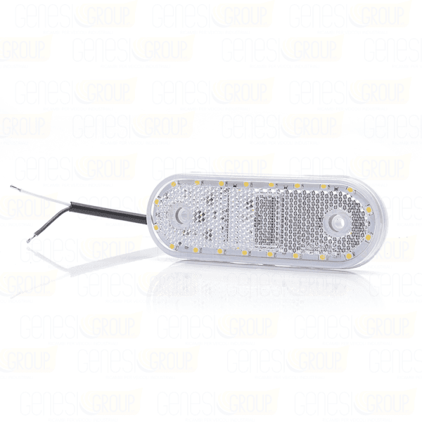 Fanali ingombro laterale led bianco 12v/24v ovale