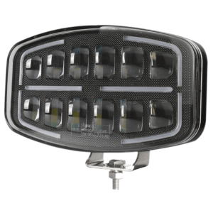 faro Lemur LED doppia funzione ambra/bianco montato su bull bar