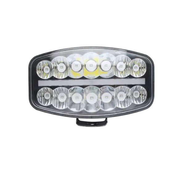 Faro led con posizione bianco – 4000 lumen fondo cromato