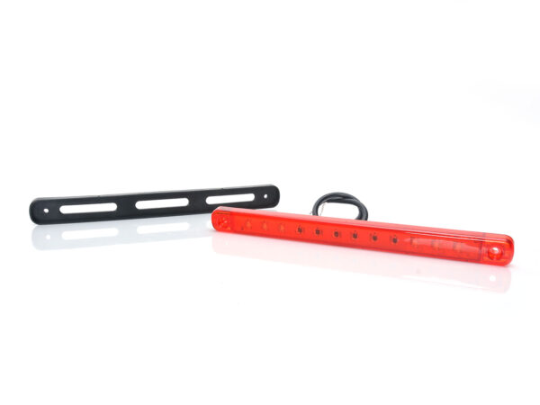 Fanalino ingombro rosso doppia funzione stop e posizione a 12 led slim 12/24v