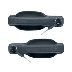 Maniglie porta lato destro e sinistro con chiavi per Iveco New Daily 1996, colore grigio scuro