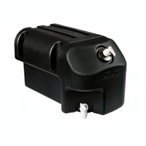 Serbatoio acqua Co.Par IDRO 25 L in PE atossico con rubinetto laterale. Anti-UV, robusto e adatto a veicoli industriali e impianti fissi.